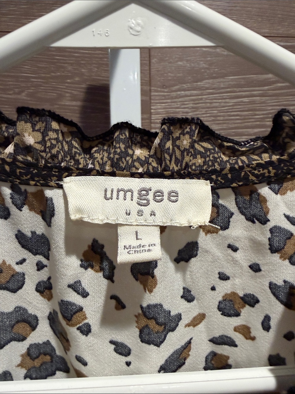 Umgee Leopard-Print Tiered Dress - Picture 2 of 11